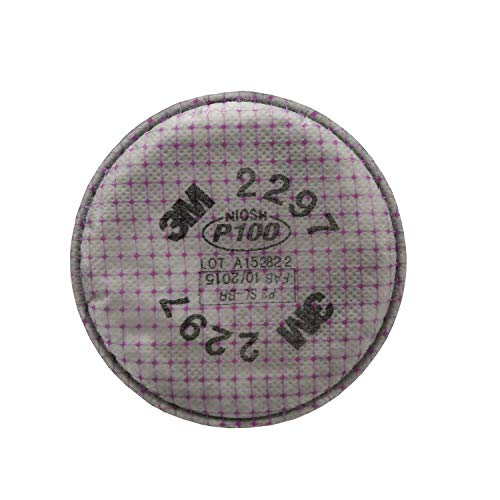 3M Advanced Particulate Filter 2297, P100, with Nuisance Level Organic Vapor Relief