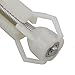 RDEXP White Plastic Toilet Seat Cover Hinge Blind Hole Nut Top Fixing Screw Pack of 4