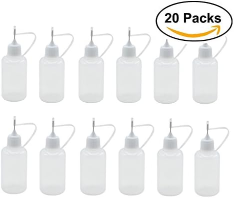 20Pcs 30ml Precision Needle Tip Glue Bottle Applicator DIY Quilling Tool Precision Bottle
