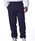 Jerzees 4850P Super Sweats 50/50 Pocketed Sweatpants-Large-J Navy