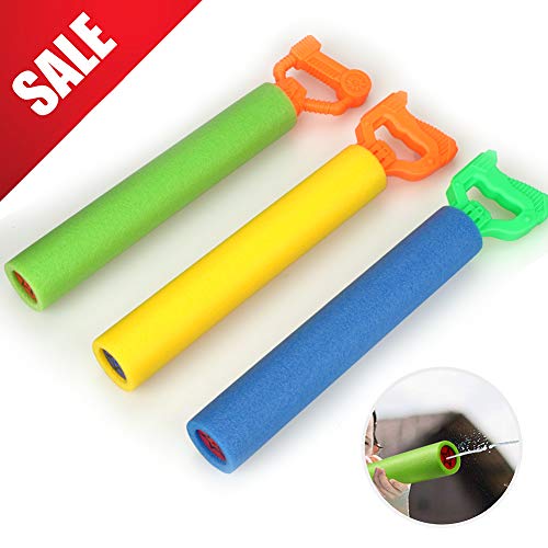 VICNOVA Water Guns for Kids, 3Pack Super Soaker Foam Water Blaster Shooter Summer Fun Outdoor Swimming Pool Games Toys for Boys Girls Adults