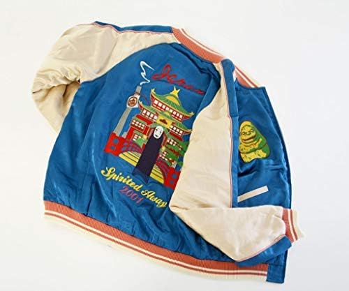 希少 Gbl 正規品 限定 ジブリ 公式 千と千尋の神隠し スカジャン 油屋 L カオナシ 宮崎駿 ジャケット