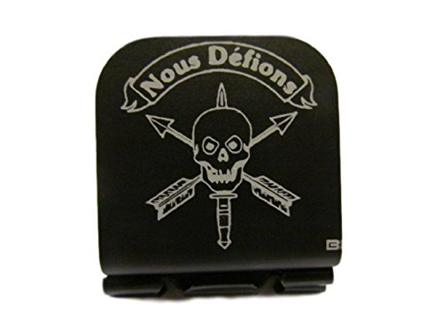 US Special Forces Nous Defions Skull Laser Etched Hat Clip Black