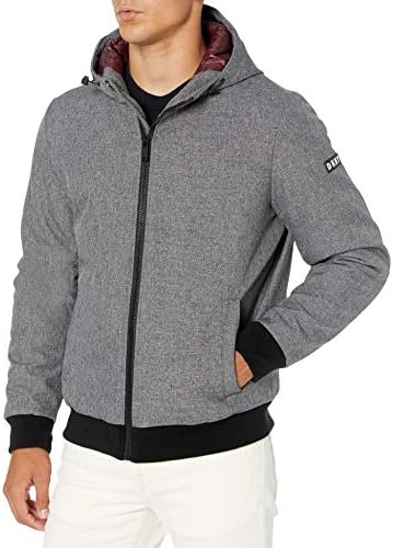 dkny shell hooded jacket