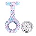 10pcs Floral Nurse Clip-on Fob Brooch Pocket Watch Lapel Watch for Women Girl #2