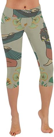 Honey Day House Custom Egyptian Woman Fashion Low Rise Capri Leggings for Women