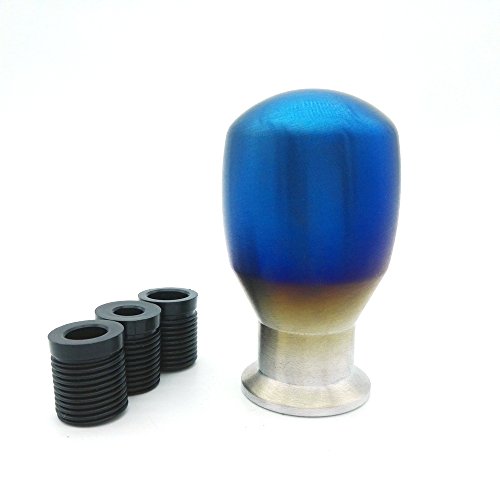 Heinmo Universal Titanium Style Burnt Blue Tip Shift Knobs Lever Car Shifter Gear Knobs