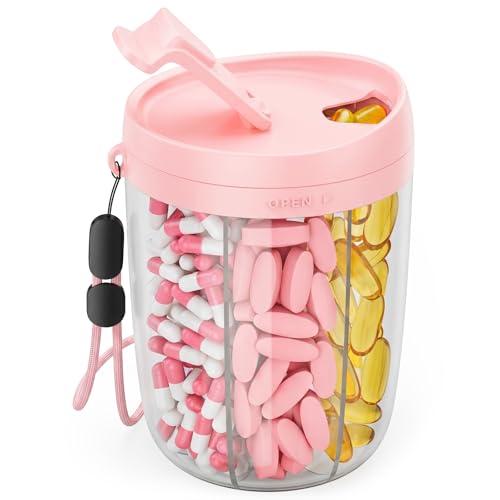 PULIV 6-Slot Pill Bottle Organizer