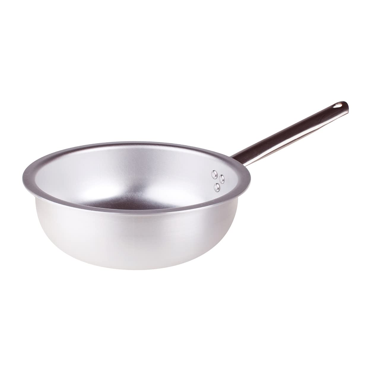 Pentole Agnelli ALMA111BM20 Aluminium Professional Saute Pan 3 Mm. Thick, Diameter 20 Cm, Silver