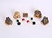 Ginsco 11pcs Fairy Garden Ancient World DIY Kit with Stone House Hedgehog Mushroom