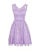 LOVEBEAUTY® Women's Elegant Lace V-neck Short Prom Dress Bridesmaid Dresses