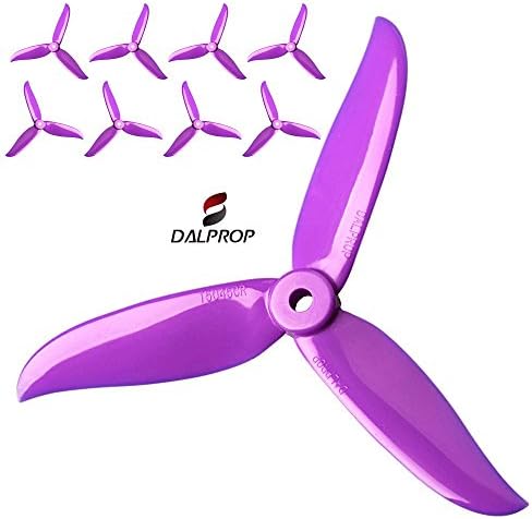 DAL 5045 V3 Purple Cyclone Extreme Performance FPV Racing Propellers, The Cyclone series has incresed performance through Advanced Tip Design. 4XCW and 4XCCW, 8 Propellers.
