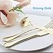 20-Piece Flatware Silverware Set Service for 4 Stainless Steel Cutlery Include Knife Fork Spoon Dishwasher Safe (Gold)