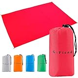 G-Fiend Outdoor Beach Blanket,5579in Compact Pocket Blanket Soft&Quick Drying Ripstop Nylon Durable Lightweight Picnic Mat for Travel Camping&Hiking with Corner Pockets and Portable Storage Bag