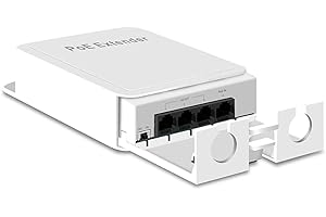 Waterproof POE Extender Repeater 4 Ports 100/1000Mbps Outdoor Network IP55(100M)