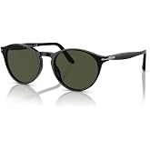 Persol PO3092SM Round Sunglasses for Men | In Tabacco Virginia, Terra Di Siena &amp; Havana. Bonus kit: cleaning spray, cloth, screwdriver &amp; mirror. Sizes: 50/52mm.