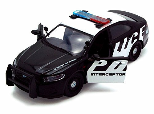 Motor Max 1:24 W/B 2013 Ford Crown Victoria Interceptor Concept Promo Graphic Diecast Police Car