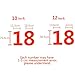 EORTA 0-8 Numeral Cake Stencils Molds 10 Inch Arabic Number Dessert Maker Decorative Fillings Layered Kitchen Baking Tools for DIY Wedding Birthday Anniversary, White