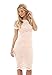 AX Paris Women's Crochet Lace Midi Dress(Pink, Size:10)