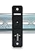 Winford Engineering DIN Rail Mounting Brackets, 20mm x 76.5mm, Black, RoHS Compliant, 10-Pack