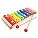 MoTrent Wooden 8 Notes Xylophone - First Musical Instrument for Children, Portable Music Toys for Kids Baby with 2 Wood Mallets