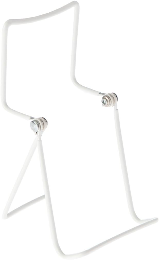GIBSON HOLDERS 3DD Adjustable Double Decker Wire Easel, 3.75" W x 7.75" H with 1.5" Ledge, White