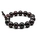 Zen Dear Unisex Natural Rosewood Prayer Beads Buddha Buddhist Prayer Meditation Mala Necklace Bracelet (15mm 15 beads)