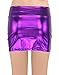 Appcome Women's Shiny Metallic Liquid Wet Look Short Mini Skirt