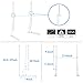 1home Universal Tabletop TV Stand for 22-65 inch LCD LED Plasma Height Adjustable Pedestal Mount Monitor Riser
