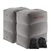 Inflatable Travel Foot Rest Pillow | Kids Airplane Bed | Adjustable Height Leg Pillow | Make a Flat Bed for Kids and Toddlers | Great for Airplane, Train, car (Grey, 2-Pack) primary