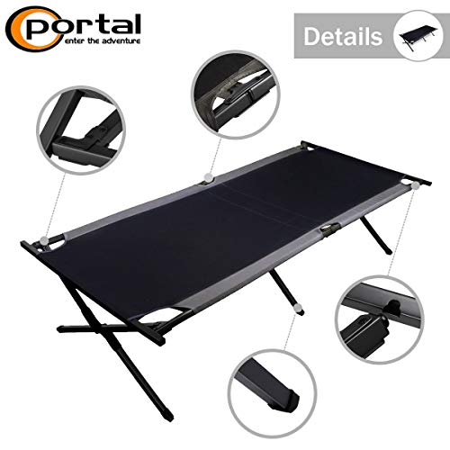 PORTAL Folding Portable Camping Cot 83" XL PackAway Tent Sleeping Cot