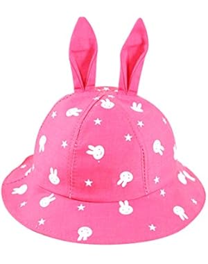 Kids Toddlers Baby Cartoon Rabbit Ears Princess Large Wide brimmed Sun Protection Hat