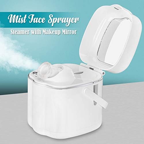 Portable Facial Steamer Personal Skin Sauna Salon Spa Beauty Equipment Ozone Spray Machine Face Nano Humidifier Warm Mist Nanosteamer Hot Mist Moisturizing for Cleaning Unclogs Pores Clear Blackheads