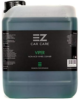 EZ Car Care Viper - PH Neutral non Acid Alloy Wheel Cleaner,Tyre + Rim Shine Superb Cleaning Power (5L)