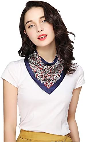 Women's Fashion Soft Large Satin Square Chiffon Polyester Scarf Set Head Neck Multiuse Solid Colors Available
