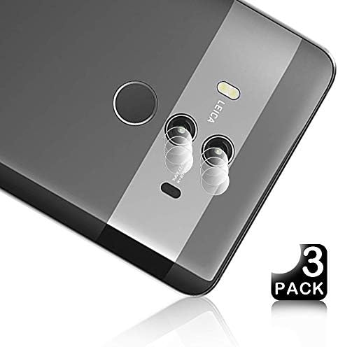 ToDo [3 pack] Back Camera Lens Screen Protector for Huawei Mate 10 Pro Premium Tempered Glass 2.5D Anti-Scratch 9HD High-Definition Explosion-Proof Protective Film-Transparent