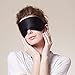 PUREFLY Sleep Mask Natural Silk Eyes Mask for Women,Men,Kids Super Smooth Blindfold for Travel,Shift Work,Meditation with Adjustable Straps,Portable Bag