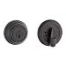 Kwikset 99800-0097 980 Single Cylinder Traditional Round Deadbolt Door Lock Set featuring SmartKey Security in Iron Black primary