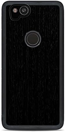 Carved | Google Pixel 2 | Luxury Protective Traveler Case | Unique Real Wooden Phone Cover | Rubber Bumper | Reconstituted Ebony Wood