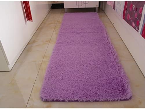 Hallway Runner Rug Long fluff Area Rugs Extra Long Carpet Non Slip Washable Entrance Mat for Kitchen and Entryway Bathroom 4.5cm (Color : D, Size : 100x200cm)