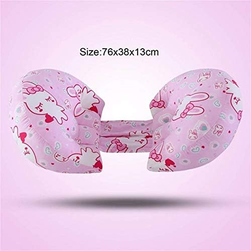 DASHUAIGE Multi-Function U Shape Pregnant Women Pillow Belly Support Side Sleepers Plaid Pregnancy Body Pillows for Maternity (Color : Rabbit)