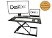 DeskDoc Premium Standing Desk Converter, 32in x 20in Workspace, Sit to Stand in Seconds, Adjust Height with Ease, Pre-Assembled, Strong and Sturdy Design, (Black)