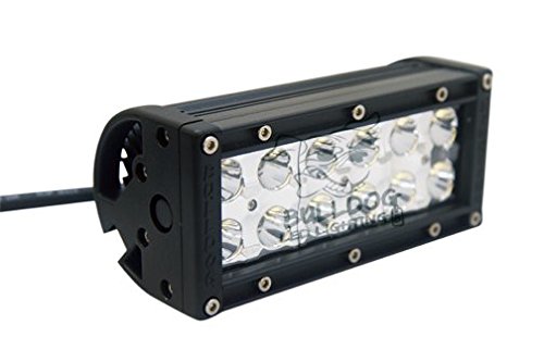 Bulldog Lighting 62DRB-20180 Black 6" Flood Beam Bottom Mount Light Bar