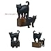 ElecNova Desktop Cell Phone Holder-Resin 2 Black Cats Smartphone Stand Mount Dock for All Smartphone, ipad, Tablet Home Decor Ideal Gift