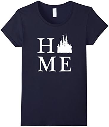 Women's Cinderella-Castle Home T Shirt XL Navy