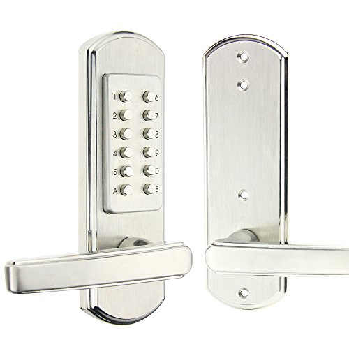 New Mechanical Door Lock Digital Code Keyless Keypad Security Entry