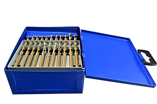 MaxTool 60 Piece Jobber Length Drill Bit Set; High Speed Steel HSS M2; Number Wire Gauge 1 to 60; Golden Surface; Fully Ground; JBS02G10R60 - Thumbnail 4