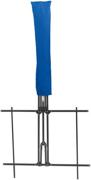 Siena Garden Balkonschirm Twinsoll, L 220 x B 150cm, Gestell: Stahl, pulverbeschichtet in anthrazit, Bezug: Polyester, 180g/m² in blau, Lichtschutzfaktor: UPF 50+