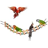SunGrow Bird Ladder: Brightly Colored: Helps Birds with Balance: Durable & flexi