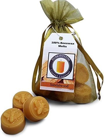 Sandalwood Scented Beeswax Melts, Hand Poured by Hubbardston Candle Company (6)